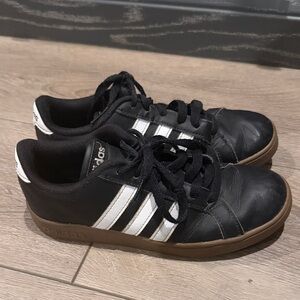 Adidas Kids Black and White Sneakers